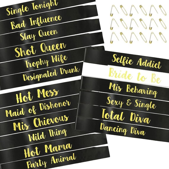 Bachelorette sashes deals