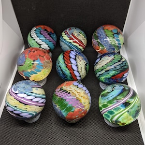 2 inch Beck Mystery Marble, Large Display Marble, Decorative Marble
