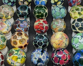 Speckled Surprise Marbles 1&quot;, mystery Marbles, Random Marbles, hider marbles