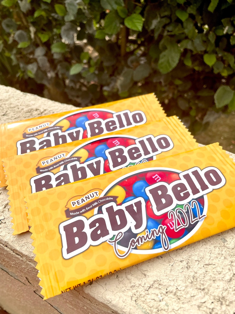 Custom Chocolate Candy Labels/candies Plain or Peanut Etsy