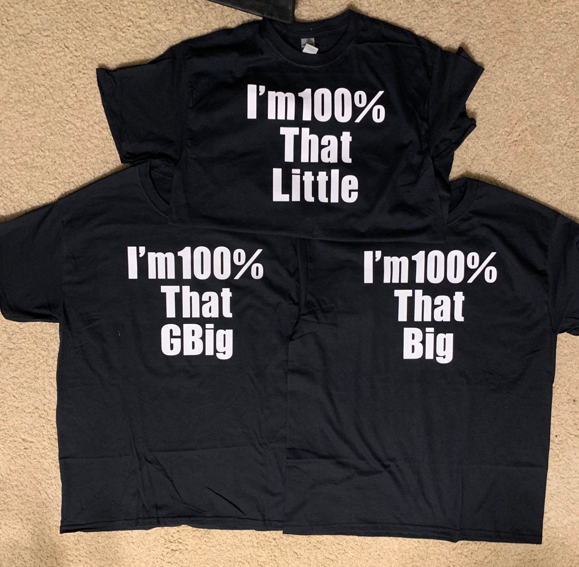 Big Little Shirts 100 That Fam Shirts Big Little Fam Etsy