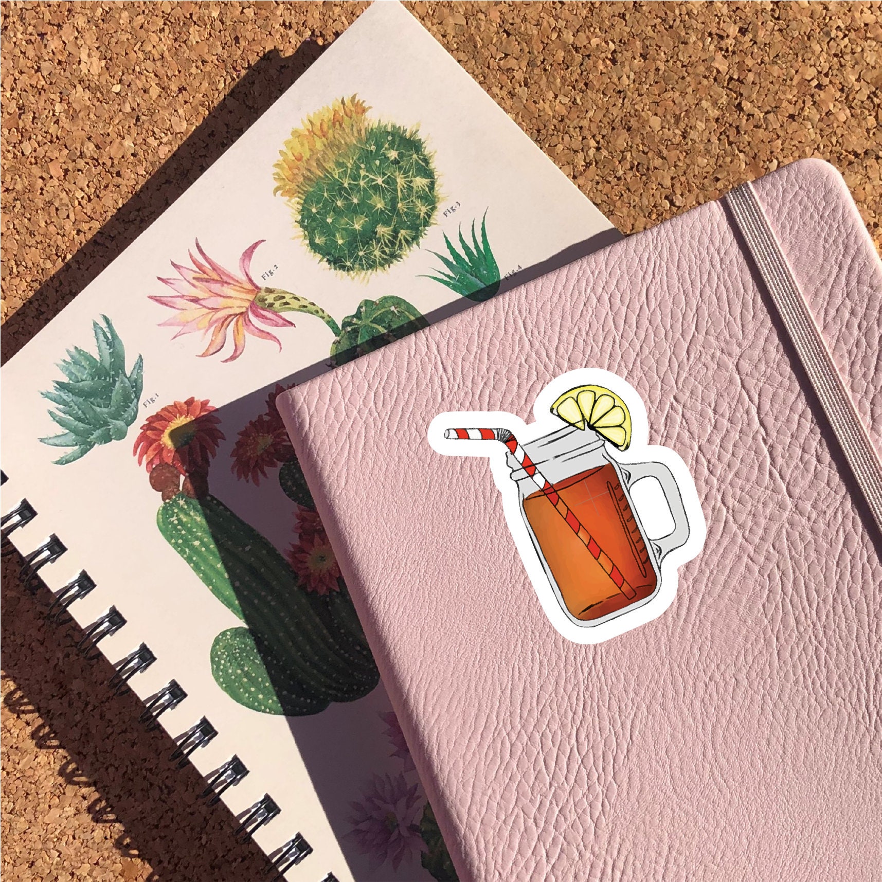 Iced Tea Sticker Iced Tea Decal Water Bottle Laptop - Etsy