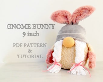 DIY gnome Gnome pattern Scandinavian gnome Bunny patterns Gnome sewing pattern