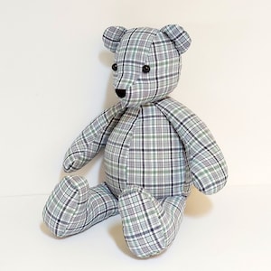 Memory Bear Pattern 14" and 18", Make Teddy Bear, Keepsake Bear Sewing Pattern