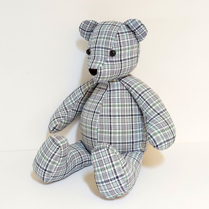 Memory Bear Pattern 14" and 18", Make Teddy Bear, Keepsake Bear Sewing Pattern