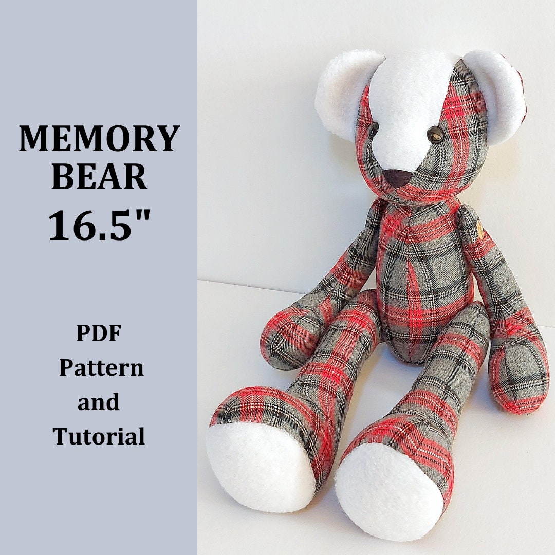Teddy Bear Sewing Memory Bear Pattern Easy Sewing Pattern Simple