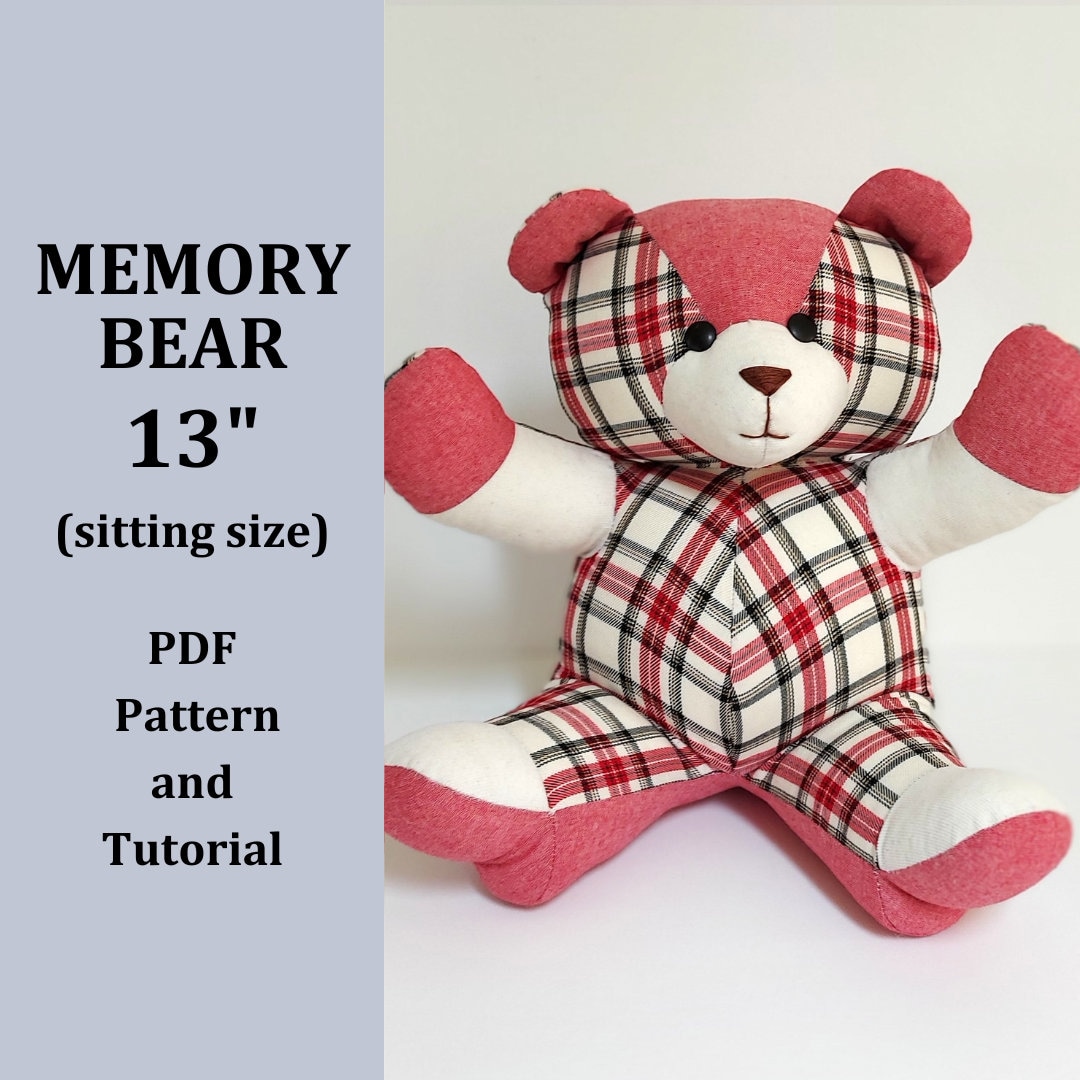 Memory Bear Pattern Make Teddy Bear Cuddly Toy Teddy Bear Sewing