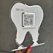 Personalized Tooth-shaped QR Code Sign: Dental Office Decor - Etsy