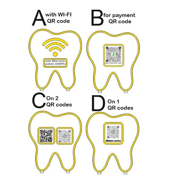 Dental Clinic QR Code Sign: Custom Dentist Office Decor - Etsy