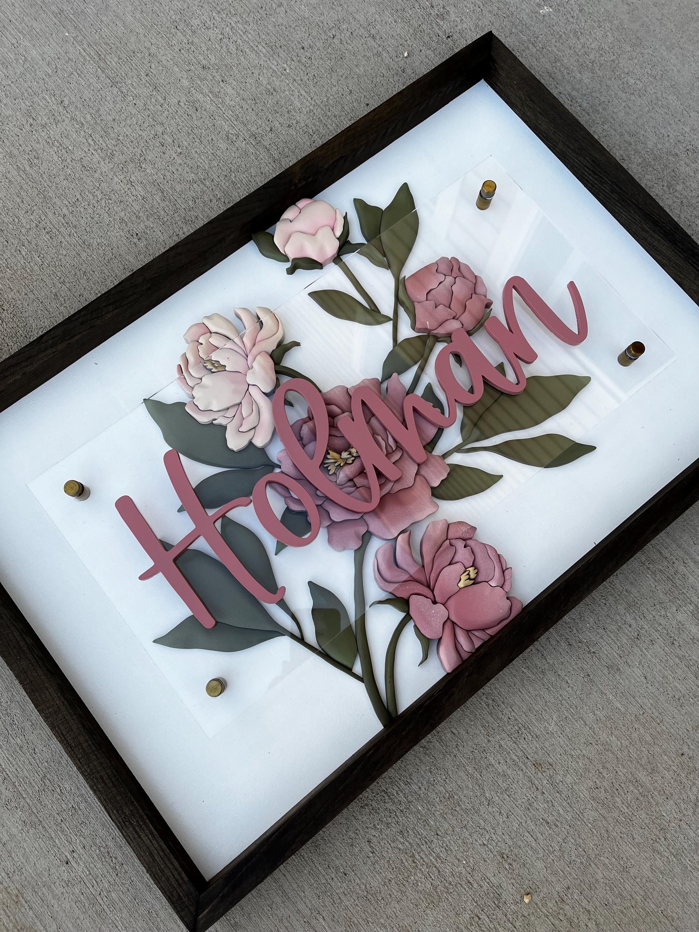 Wood Last Name Sign, 3D Wood Sign, Wedding Guest Book, Wedding Backdrop ...