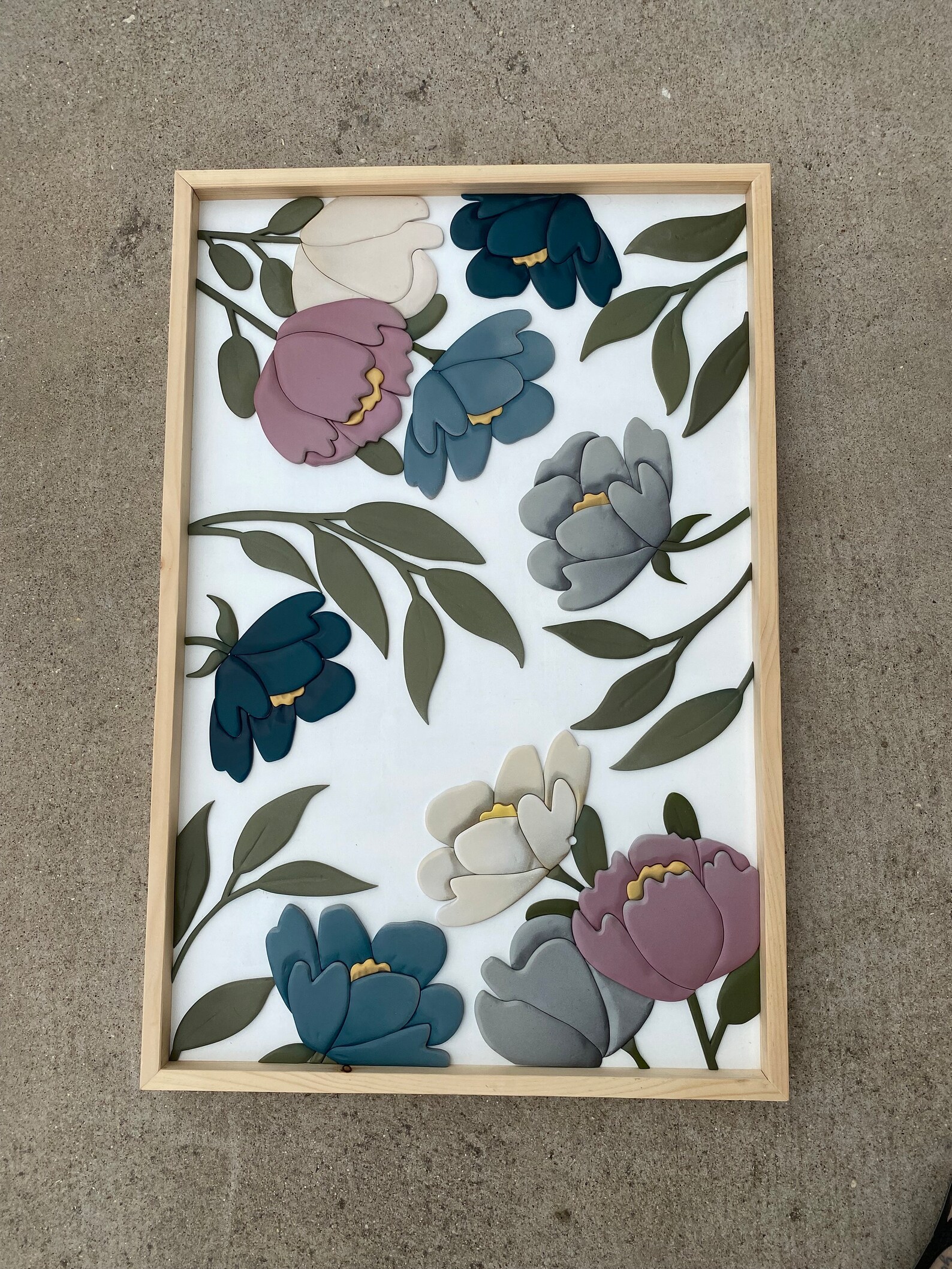 Personalized Floral Nursery Sign, 24"x36 Nursery Name Sign, 3D Name ...
