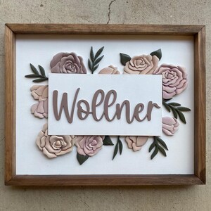 Wood Last Name Sign, 3D Wood Sign, Wedding Guest Book, Wedding Backdrop ...