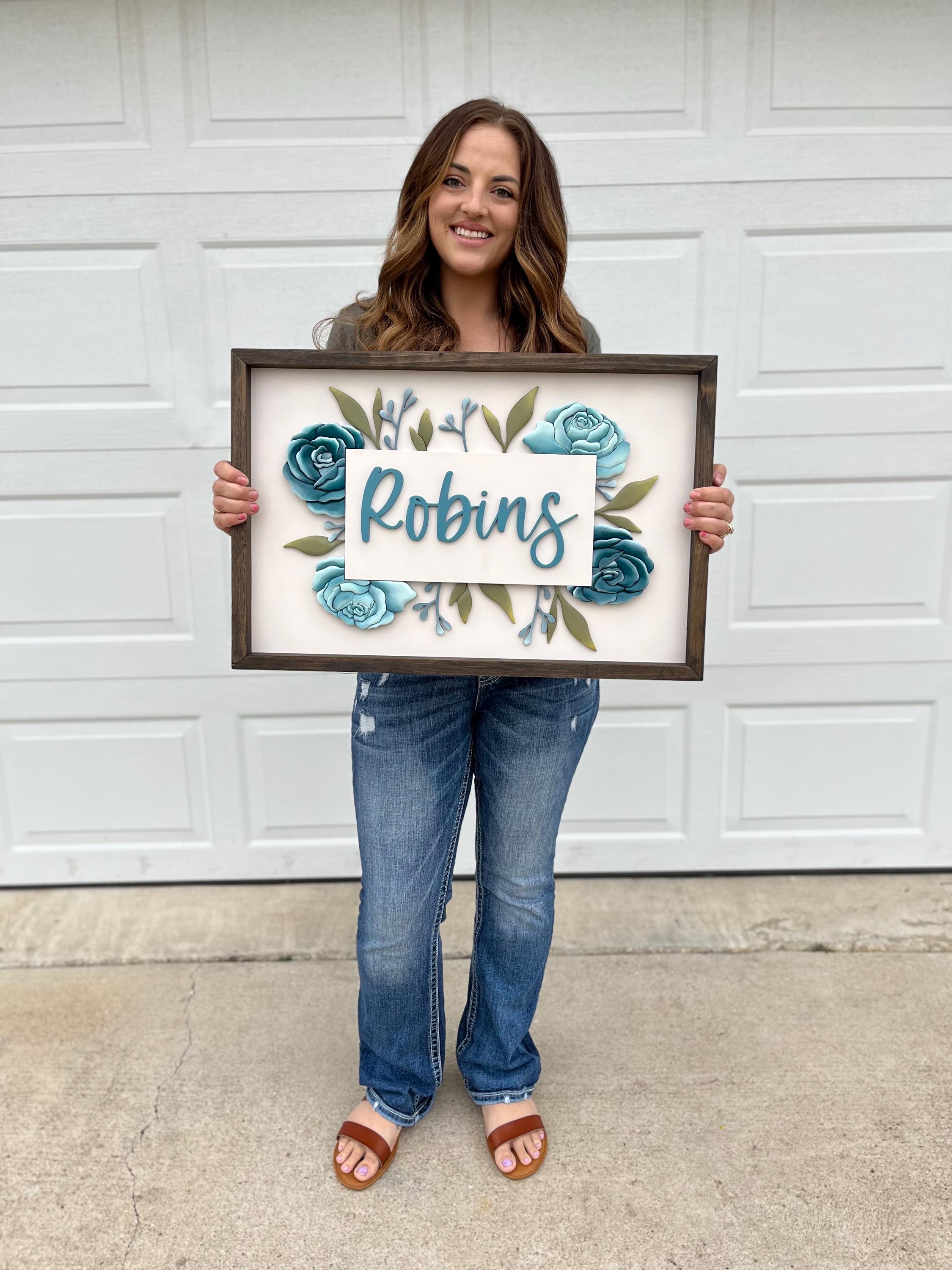 Wood Last Name Sign, 3D Wood Sign, Wedding Guest Book, Wedding Backdrop ...
