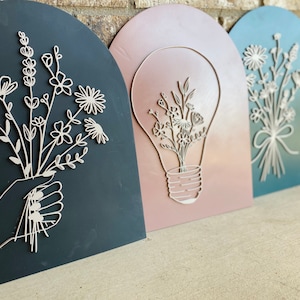 Wildblumen Bogen Wand-Dekor, Wand-Dekor, Wildblumen, Blumen-Dekor, Boho-Wand-Dekor, Home Decor