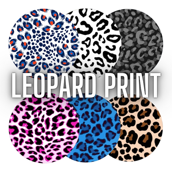 Imprimé léopard / Patchs Badass / Pack de 6 Freestyle Libre Sensor, Dexcom G6, Omnipod, Libre 3, Dexcom G7