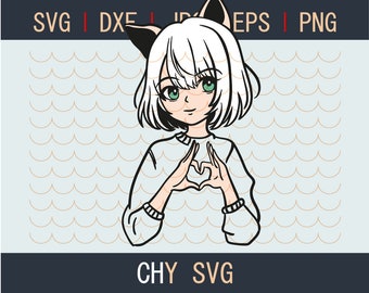 Download Anime Girl Svg Etsy