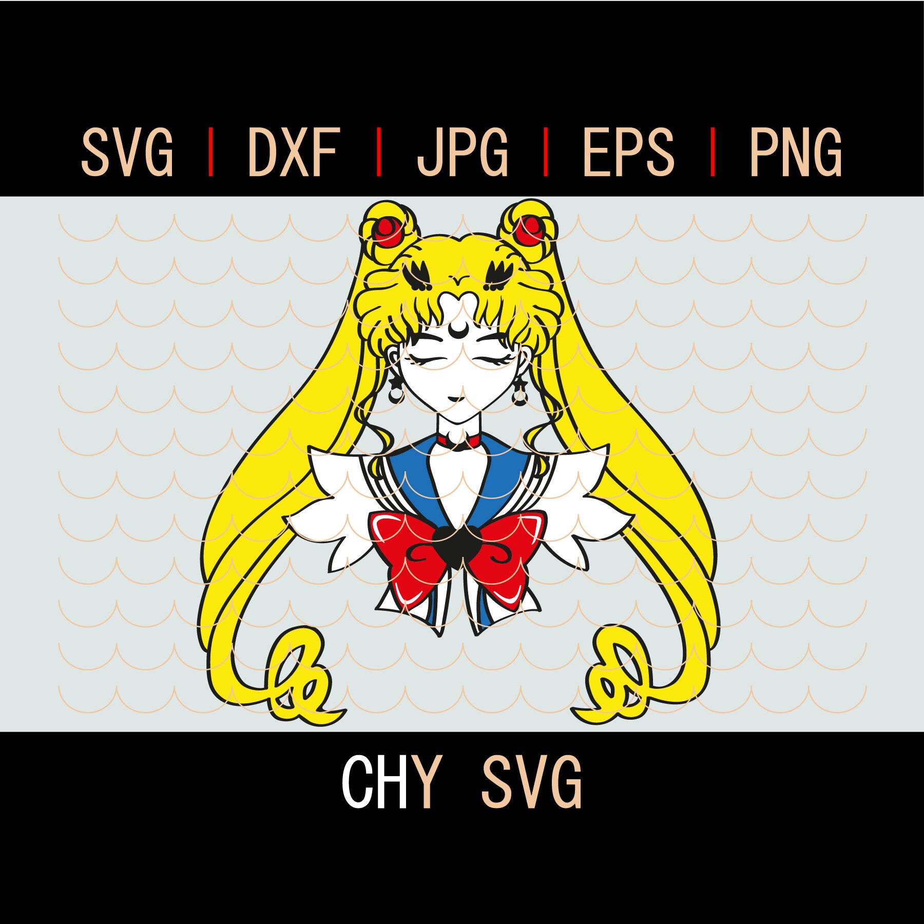 Sailor Moon svg Cartoon svg Vinyl decal Cutting Files Etsy