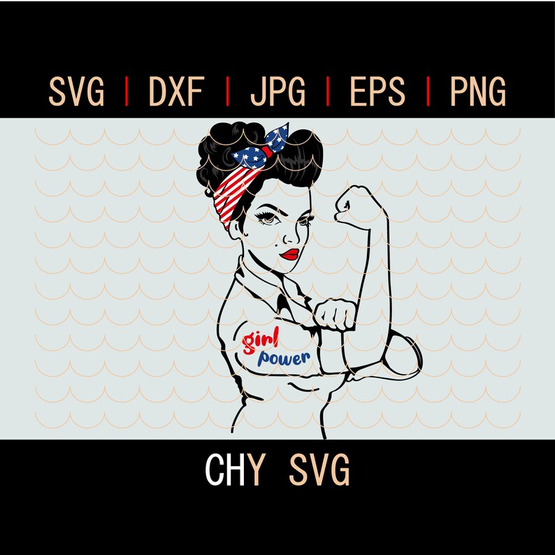 Download Cutting File Silhouette Cricut Rosie Svg Pin Up Svg Rosie The Riveter Strong Woman Svg Girl Svg American Girl America Svg Girl Power Svg Visual Arts Printing Printmaking Baja Tan Com
