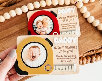 Fridge Photo Magnet, Custom Photo Frame Magnet, Fridge Picture Magnet, Dad Photo Magnet, Grandpa Photo Magnet, Father's Day Gift, Dad Gift