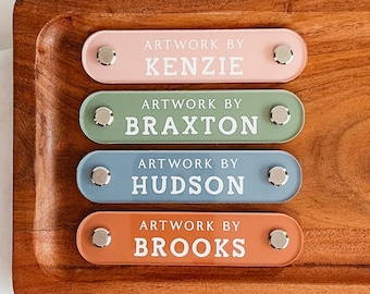 Personalized Look What I Made Magnet, Children's Art Display Magnet, Custom Acrylic Fridge Magnet