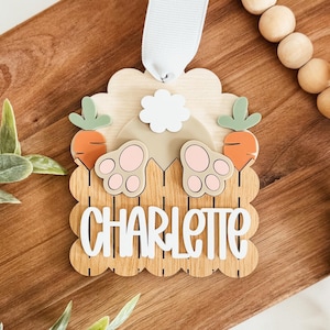 Easter Basket Tag, Personalized Easter Basket Tag, Custom Easter Tag, Easter Bunny Basket Tag, Personalized Easter Name Tag, Easter Gift Tag