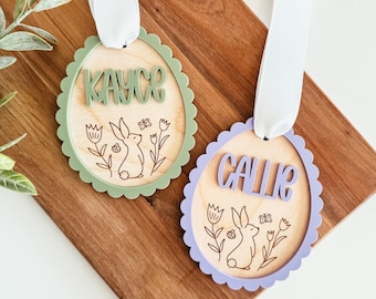 Easter Basket Tag, Personalized Easter Basket Tag, Custom Easter Tag, Easter Bunny Basket Tag, Personalized Easter Name Tag, Easter Gift Tag