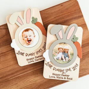 Magnet photo de Pâques, Magnet photo personnalisé, Magnet Un lapin t'aime, Magnet de Pâques, Cadeau de Pâques, Magnet photo, Magnet cadre photo