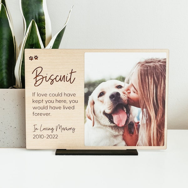 Personalized Pet Memorial Plaque, Pet Memorial Gift, Dog Memorial Plaque, Cat Memorial Plaque, Pet Loss Gift, Personalized Pet Memorial Gift