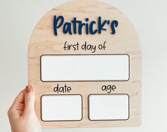 First Day Of School Sign, Custom First Day Of School Board, Back To School Sign, First And Last Day School Sign, Back To School Photo Prop