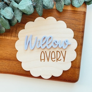 Birth Announcement Sign, Baby Name Sign, Hospital Name Sign, Wooden Baby Announcement, Baby Name Announcement Sign, Baby Shower Gift