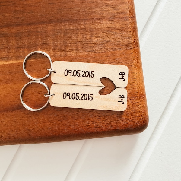 Couple Keychains Set Etsy