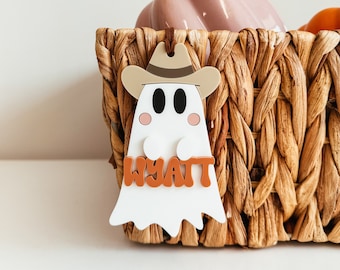 Boo Basket Tag, Halloween Basket Tag, Ghost Tag, Personalized Boo Basket Tag, Custom Halloween Tag, Spooky Season Tag, Trick Or Treat Tag