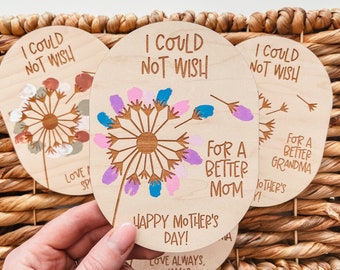 DIY Mother's Day Magnet, Custom Fingerprint Sign, Custom Mom Magnet, Custom Grandma Magnet, Mother's Day Gift, Mom Gift, Gift For Grandma
