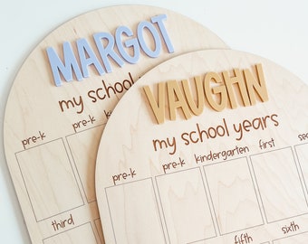 My School Years Sign, School Picture Display Board, School Picture Sign, School Photo Sign, Personalized School Pictures Sign, Photo Board