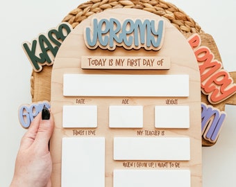 First Day Of School Sign, Custom First Day Of School Board, Back To School Sign, First And Last Day School Sign, Back To School Photo Prop