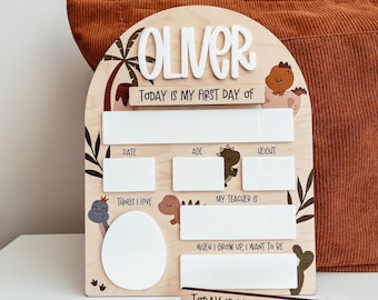 First And Last Day Of School Sign, Custom First Day Of School Board, Back To School Sign, Interchangeable School Sign, School Photo Sign