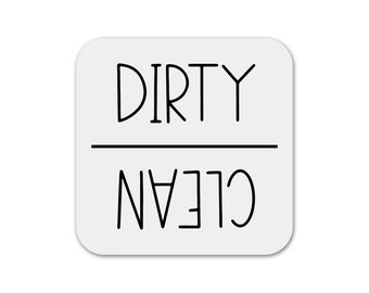 Dirty Clean Dishwasher Magnet, Clean Dirty Magnet, Dishwasher Magnet, Acrylic Magnets, Housewarming Gift, New Home Gift, Realtor Gift