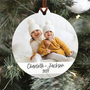 Custom Photo Christmas Ornament, Picture Christmas Ornament, Personalized 2023 Ornament, Custom Ornament, 2023 Photo Christmas Ornament