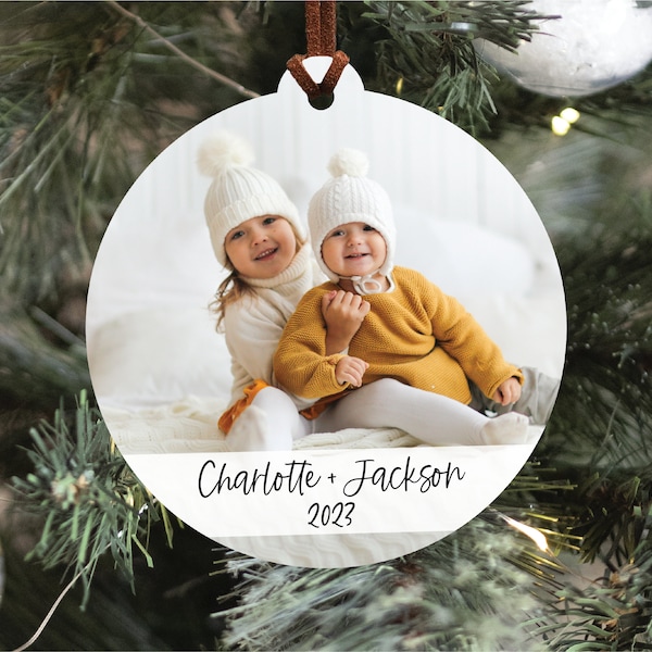 Custom Photo Christmas Ornament, Picture Christmas Ornament, Personalized 2023 Ornament, Custom Ornament, 2023 Photo Christmas Ornament