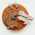 Kid's Handwriting Keychain, Kid's Drawing Keychain, Real Handwriting Keychain, Custom Keychain, Father's Day Keychain, Custom Dad Keychain product logo