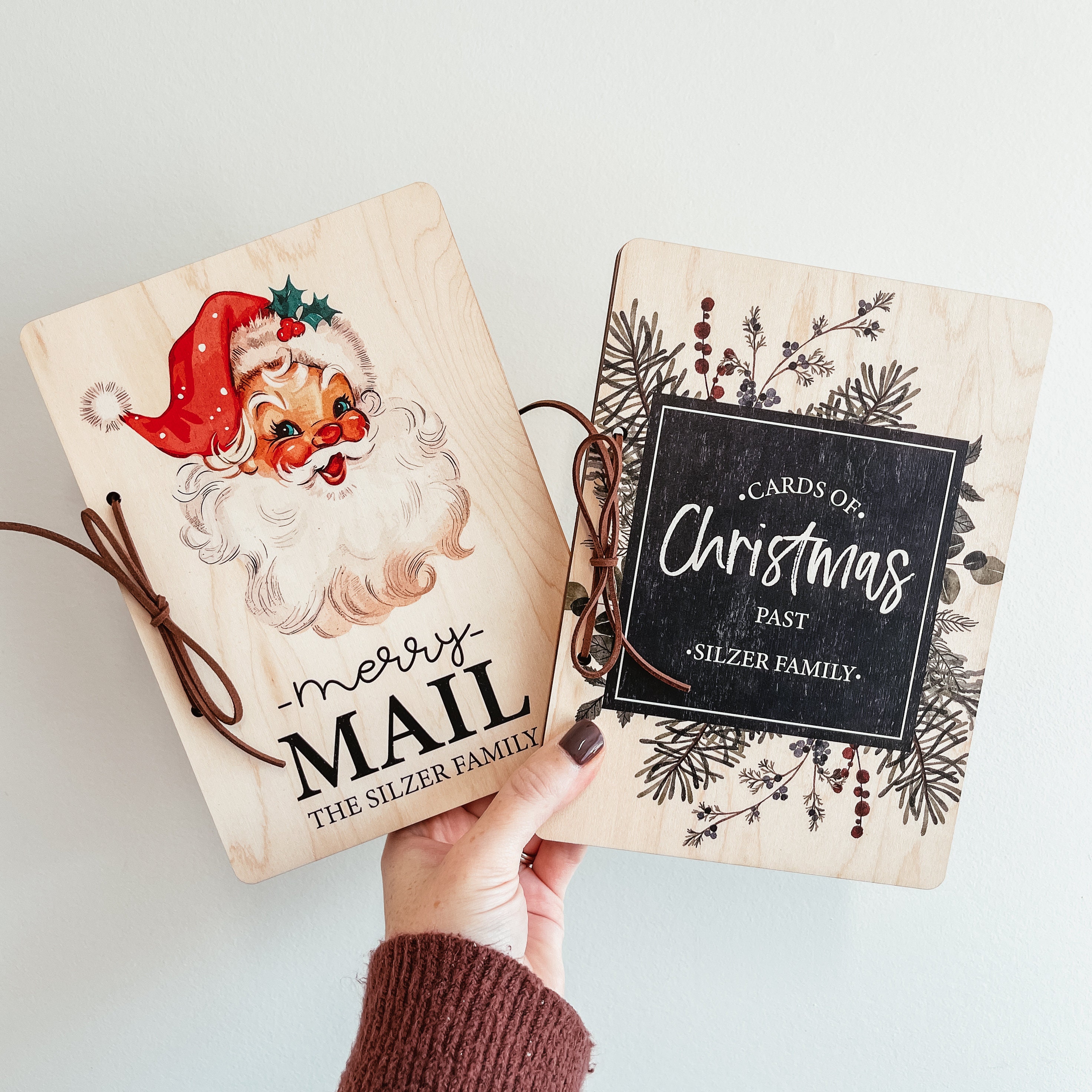 Personalized Christmas Card Keeper, Holiday Card Keeper, Personalized Card Keeper, Card Book, Card Storage, Cards of Christmas Past