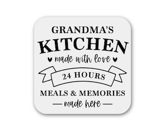 Grandma's Kitchen Magnet, Gift For Grandma, Mother's Day Gift, Fridge Magnet, Kitchen Magnet, Grandma Stocking Stuffer, Acrylic Magnet