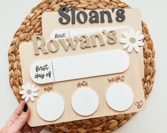 First Day Of School Sign, Custom First Day Of School Board, Daisy Back To School Sign, First And Last Day School Sign, Back To School Prop