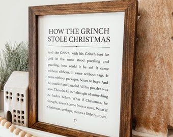 Christmas Quote Wood Sign, Minimalist Christmas Sign, Christmas Decor, Christmas Home Decor, Christmas Framed Sign, Farmhouse Christmas Sign