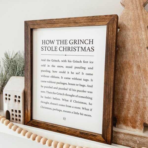 Christmas Quote Wood Sign, Minimalist Christmas Sign, Christmas Decor, Christmas Home Decor, Christmas Framed Sign, Farmhouse Christmas Sign