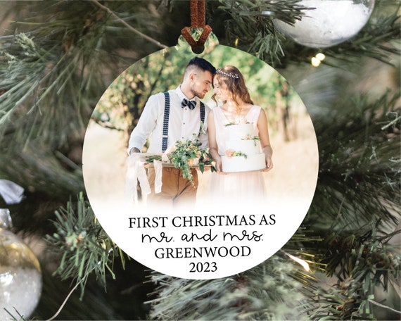 Newlywed christmas ornament deals