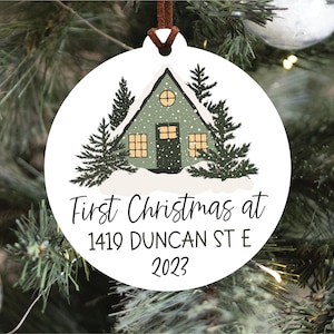 First Christmas In Our New Home 2023 Ornament, New Home Christmas Ornament, New Homeowner Gift, Housewarming Gift, First Home Ornament