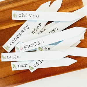 Herb Garden Stakes, Herb Plant Markers, Herb Garden Labels, Herb Garden Markers, Garden Labels, Acrylic Garden Stakes, Gift For Gardeners