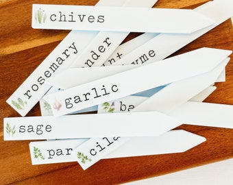 Herb Garden Stakes, Herb Plant Markers, Herb Garden Labels, Herb Garden Markers, Garden Labels, Acrylic Garden Stakes, Gift For Gardeners