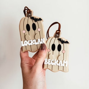 Boo Basket Tag, Halloween Basket Tag, Acrylic 3D Ghost Tag, Personalized Boo Basket Tag, Custom Halloween Tag, Spooky Season Tag, Name Tag